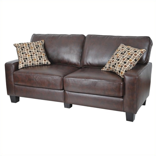 SERTA AT HOME  Serta Rta Palisades Collection 78" Sofa In Chestnut In Brown