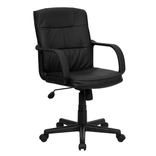 Flash Furniture Mid Back Office Chair In Black With Arms Best Canada Flash Furniture Mid Back Office Chair, Who Makes Flash Furniture
