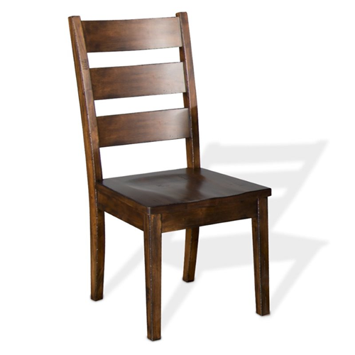 SUNNY DESIGNS  Tuscany Ladder Back Wood Dining Chair In Vintage Mocha