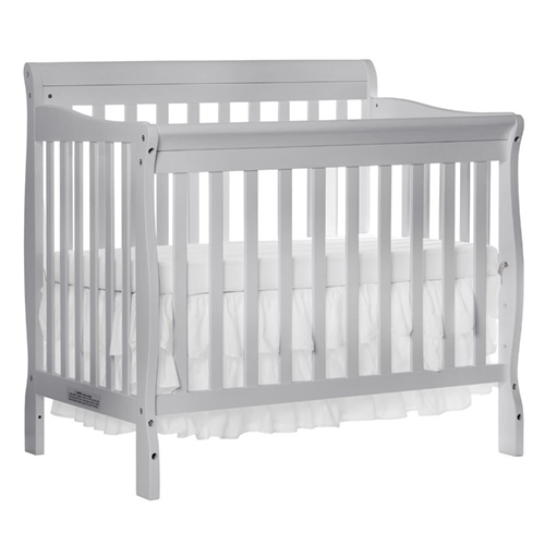 Dream On Me Aden 4 In 1 Convertible Mini Crib In Gray Best Buy