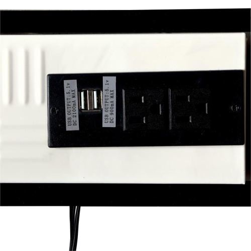 Furniture of America Ramirez Traditional Metal Kids Desk with Stool in Black