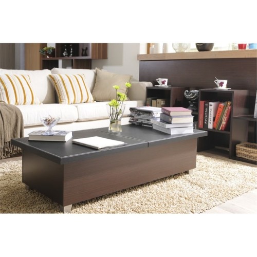 Furniture Of America Contemporary Bonded Leather Table Set - Black