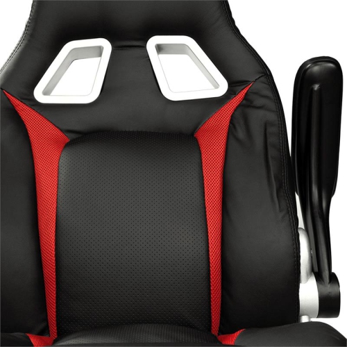 Furniture of America Trevor Faux Leather Adjustable Office Chair in Black