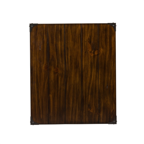 Aspen Skies Medium Brown Wood End Table