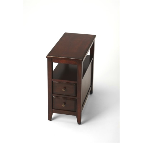 BUTLER SPECIALTY  Plantation Cherry 2 Drawer Marcus End Table