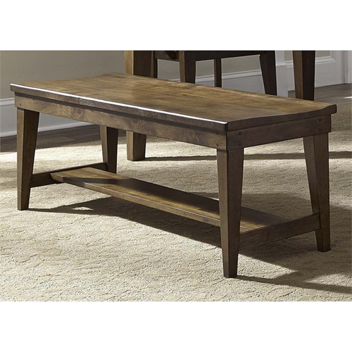 LIBERTY FURNITURE  Hearthstone Dining Bench In Rustic Oak