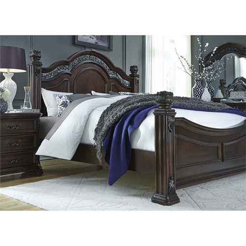 LIBERTY FURNITURE  Messina Estates 4 Piece Queen Poster Bedroom Set