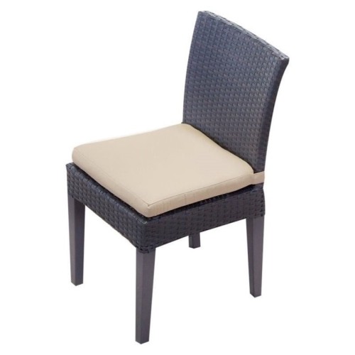 TKC Napa Wicker Patio Dining Chairs in Wheat