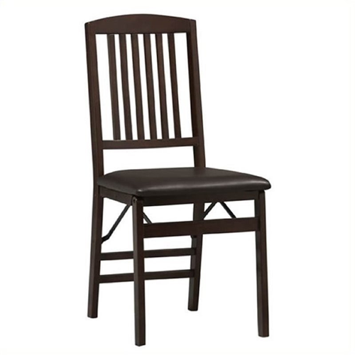 Bowery Hill Contemporary Casual/Kitchen Chair - Set of 2 - Espresso