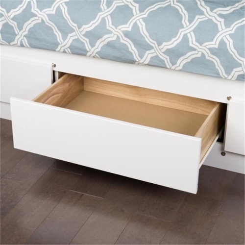 Prepac Queen Platform Storage Bed in White