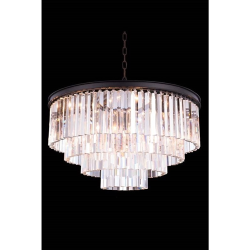 ELEGANT LIGHTING  Sydney 32" 8 Light Royal Crystal Chandelier