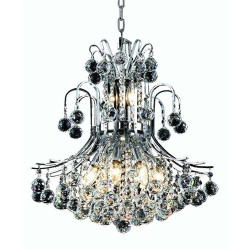 Elegant Lighting Toureg 19" 10 Light Royal Crystal Chandelier