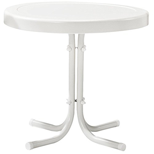 Crosley Griffith 3 Piece Metal Patio Conversation Set in White