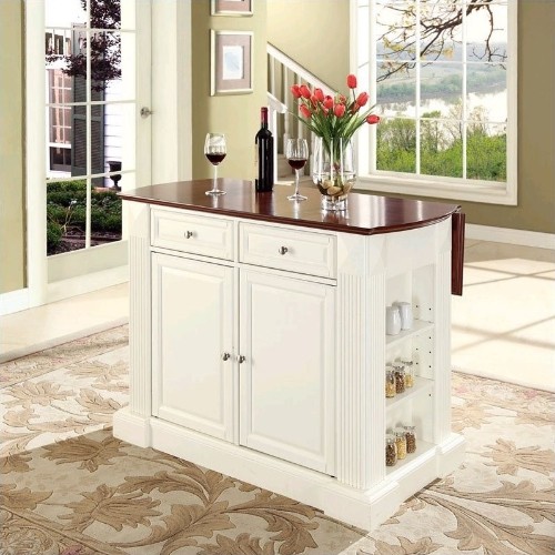 Crosley Coventry Kitchen Island Breakfast Bar In White Best Buy