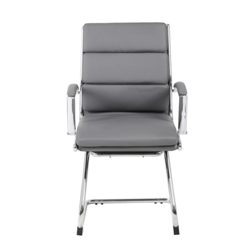 Boss Executive CaressoftPlus Guest Chair with Metal Chrome