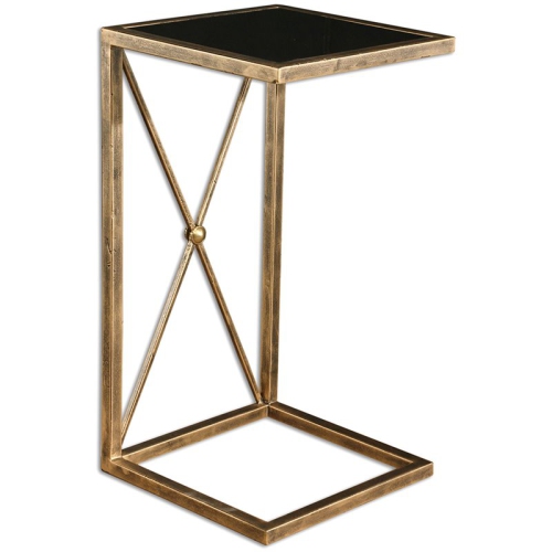UTTERMOST  Zafina Side Table In Gold