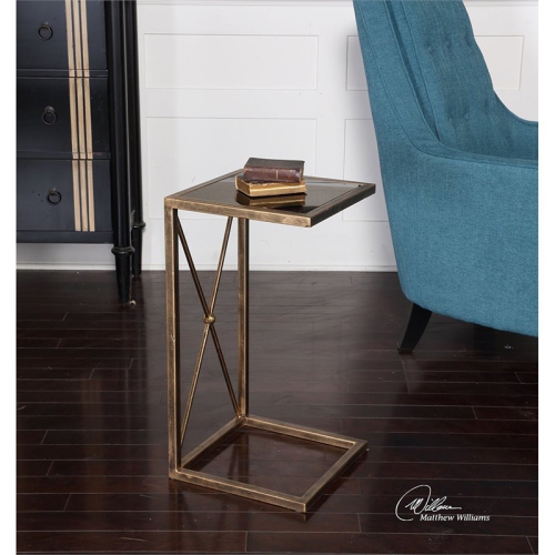 Uttermost Zafina Gold Side Table
