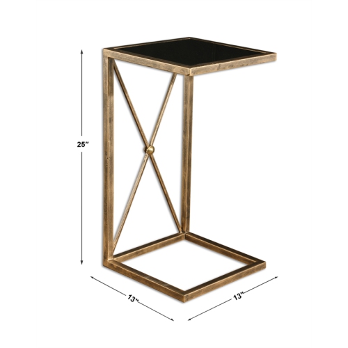 Uttermost Zafina Gold Side Table