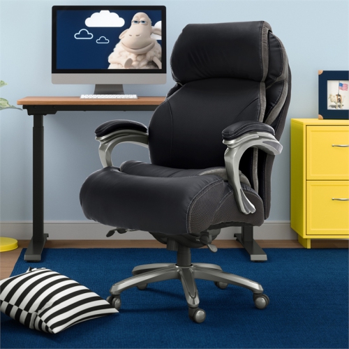 Serta Jackson Big and Tall Executive Office Chair with Smart Layers Black