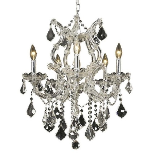 ELEGANT LIGHTING  Maria Theresa 20" 6 Light Royal Crystal Chandelier