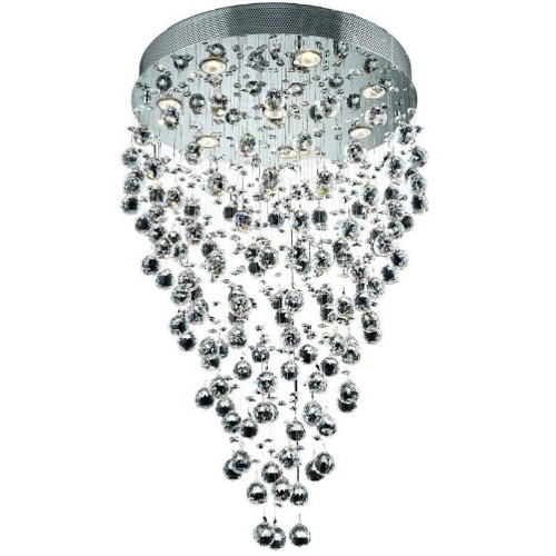 ELEGANT LIGHTING  Galaxy 24" 9 Light Royal Crystal Chandelier
