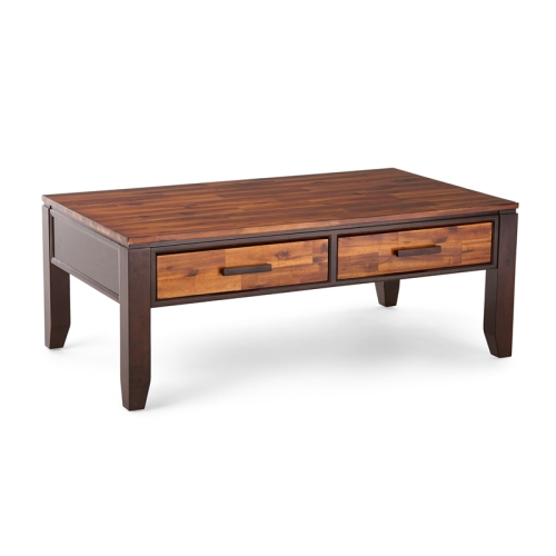 Abaco Rectangular Two Tone Cherry Wood Finish Coffee Table