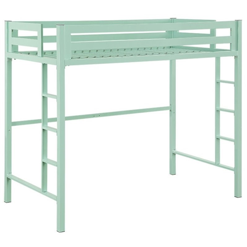 WALKER EDISON  Twin Loft Bed In Mint