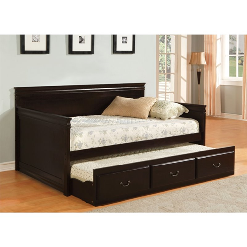 FURNITURE OF AMERICA  Liam Twin Daybed With Trundle In Espresso