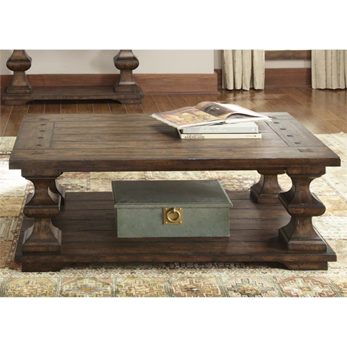 Liberty Furniture Sedona Coffee Table in Kona Brown