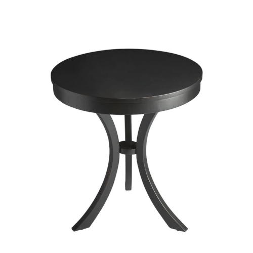 BUTLER SPECIALTY  Loft Gerard Round End Table In Licorice In Black