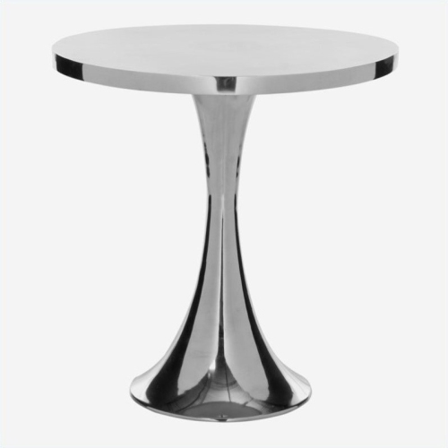 SAFAVIEH  Galium Aluminum Side Table In Silver