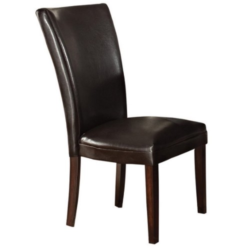 Steve Silver Company Contemporary Bonded Leather Casual/Kitchen Chair - Set of 1 - Cherry