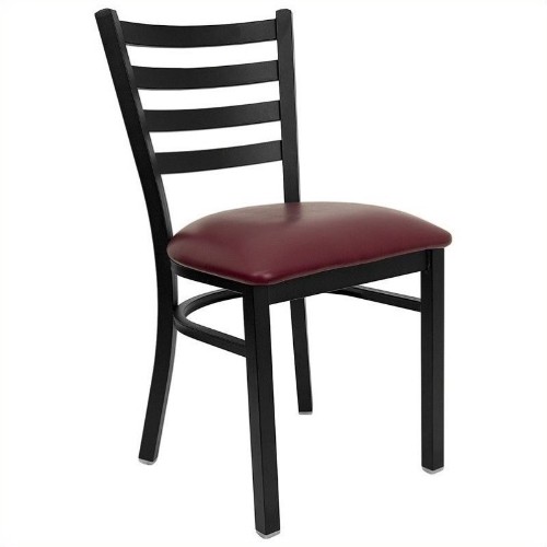 FLASH FURNITURE  Hercules Dining Chair In Burgundy And Black 6 years ago a friend bought pub tables with pub chairs