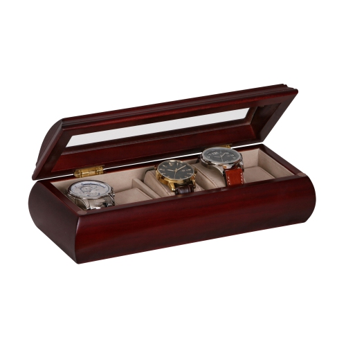 Mele Emery Watch Box in Cherry