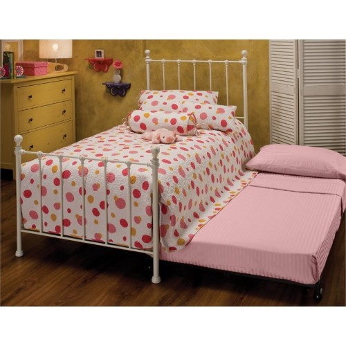 HILLSDALE  Molly Twin Poster Traditional Kids Bed With Trundle - Twin (Single) - White