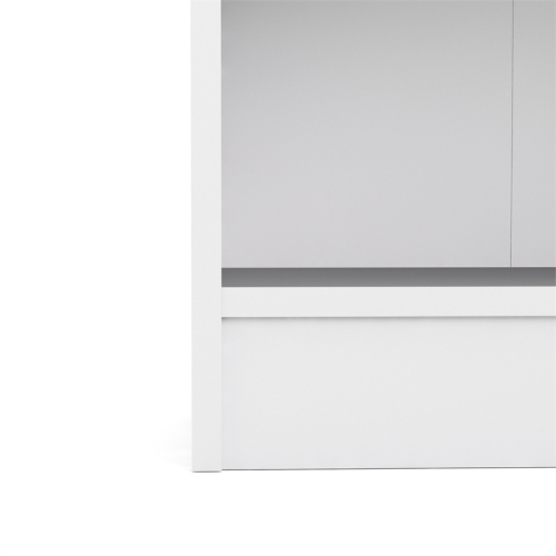 Tvilum Element Tall Wide 5 Shelf Bookcase in White