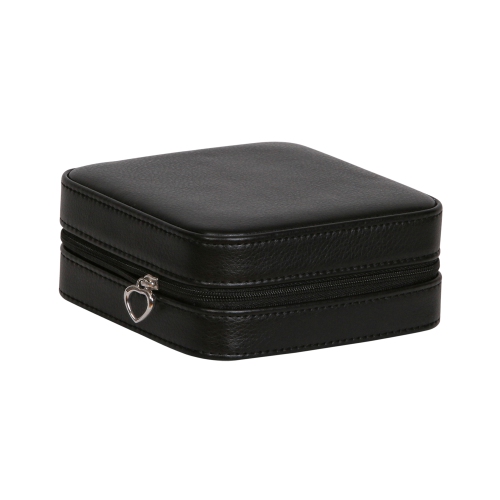 Mele Dana Faux Leather Jewelry Box in Black