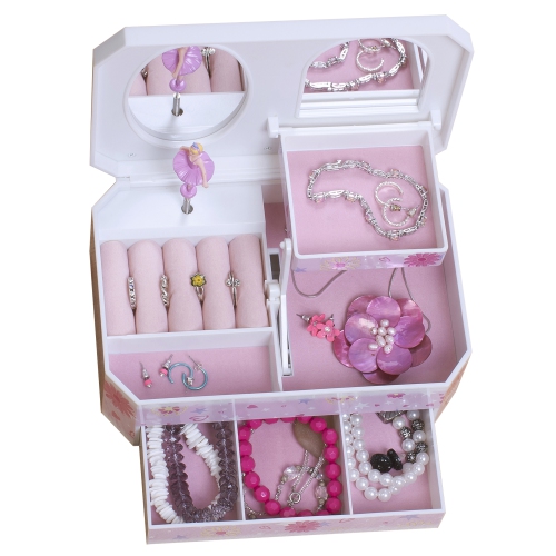 Mele Hayley Girl's Glittery Musical Ballerina Jewelry Box