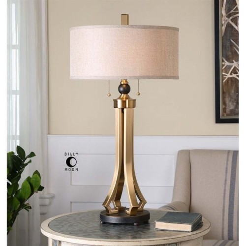 UTTERMOST  Selvino Brushed Brass Table Lamp Love the classy modern/traditional look it gives off!! Love, love it!!