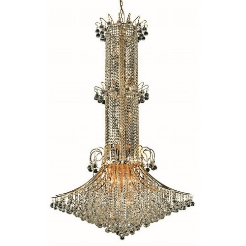ELEGANT LIGHTING  Toureg 44" 20 Light Royal Crystal Chandelier