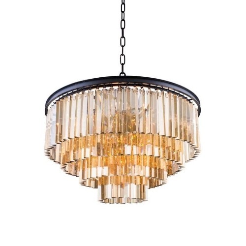 ELEGANT LIGHTING  Sydney 32" 8 Light Royal Crystal Chandelier
