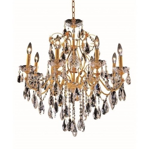 Elegant Lighting St. Francis 26" 8 Light Royal Crystal Chandelier