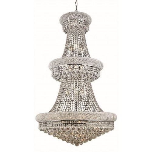 ELEGANT LIGHTING  Primo 30" 32 Light Royal Crystal Chandelier