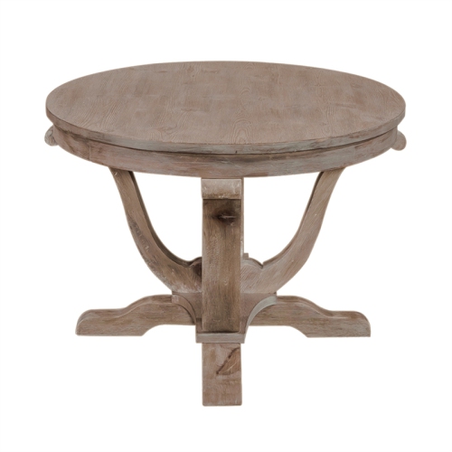 Liberty Furniture Greystone Mill Light Gray Wood Oval Cocktail Table