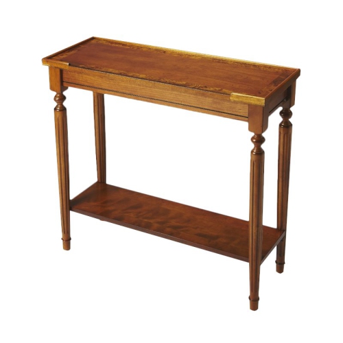 Butler Specialty Masterpiece Console Table in Olive Ash Burl