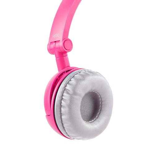 Casque d’écoute H650 d’Edifier - Écouteurs pliables et légers - Rose
