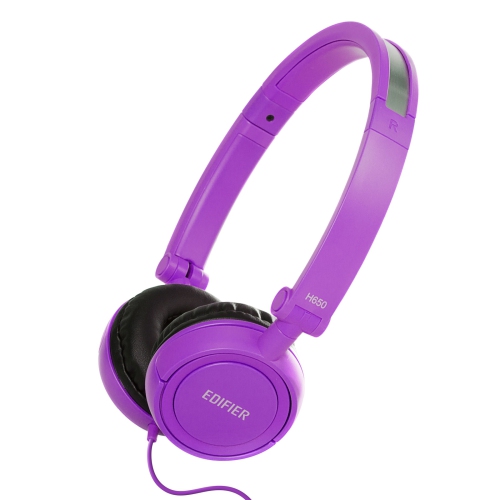 Casque d’écoute H650 d’Edifier - Écouteurs pliables et légers - Violet