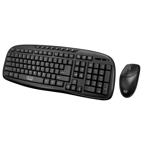Adesso WKB-1330CB 2.4 GHz Wireless desktop keyboard & mouse combo