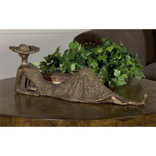 Uttermost Summer Days Heavily Textured Sculpture in Antique Bronze