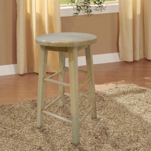 LINON  " 24"" Counter Stool With Round Seat In Natural" Perfect stool